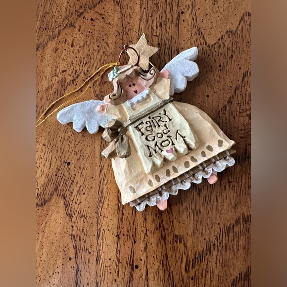 Kurt S. Adler Inc Fairy God Mom Angel tree Christmas Ornament Preowned 4 inch - Picture 4 of 10